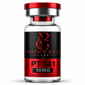 Vial labeled PT 141 10MG by Primegen Labs