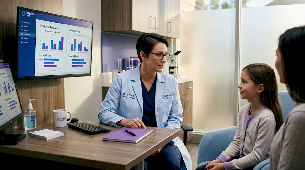 Doctor discussing injectable peptide therapy with patient